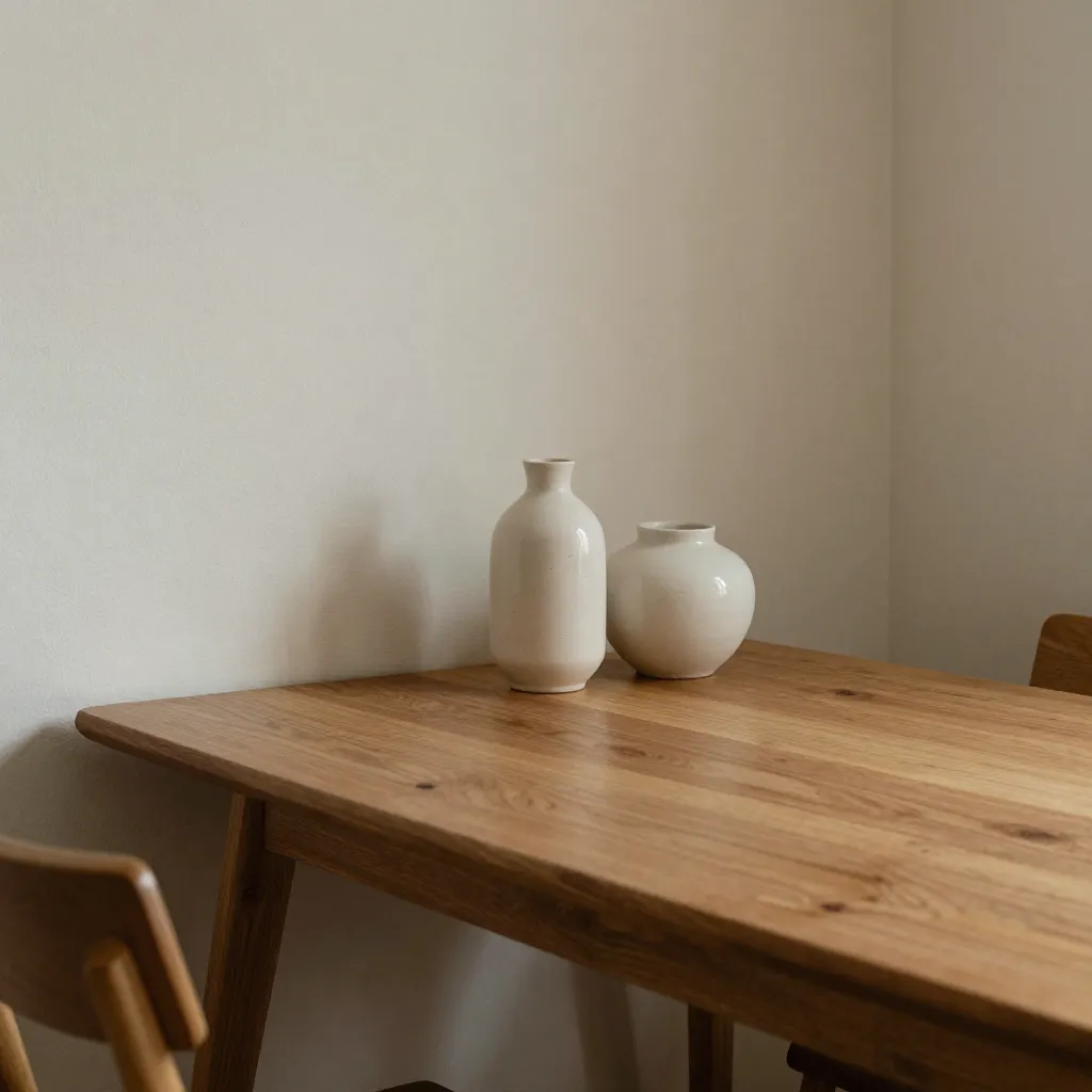 Calming color palette and natural materials in home design